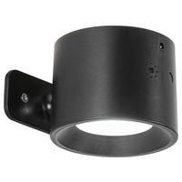 LED-Wandleuchte Rig1 Schwarz max. 5 Watt - Schwarz, Modern, Kunststoff/Metall (9,3/7,5/5,2cm) - Mömax