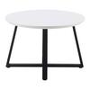 SALONTAFEL BRAVA -BASED- - Wit/Zwart, Modern, Houtcomposiet/Metaal (70/45cm) - Based