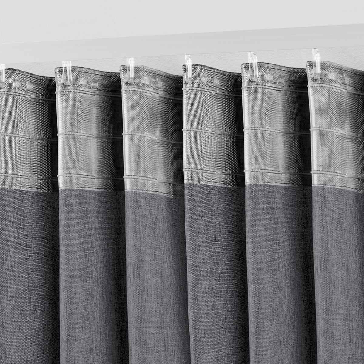 Fertigvorhang Ulrich in Anthrazit ca. 135x175cm - Anthrazit, Modern, Textil (135/175cm) - Modern Living