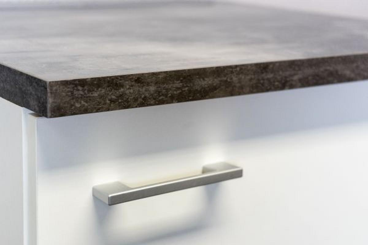 Kuhinja Kutna Lucca - sivo-smeđa/bijela, Konvencionalno, drvni materijal/plastika (280/170cm)