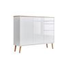 Kommode Mailand Typ 10 Weiß - Weiß Hochglanz/Weiß, MODERN, Holz/Holzwerkstoff (105,5/86/33cm) - MID.YOU