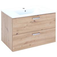 Donji Element Za Umivaonik Fresh - bijela/hrast Artisan, Konvencionalno, drvni materijal/metal (81/56/46,5cm) - Modern Living
