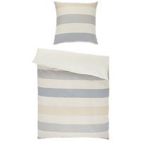POŚCIEL DWUSTRONNA E-BENNO - beżowy/jasnoszary, Basics, tkanina (135/200cm) - Esprit