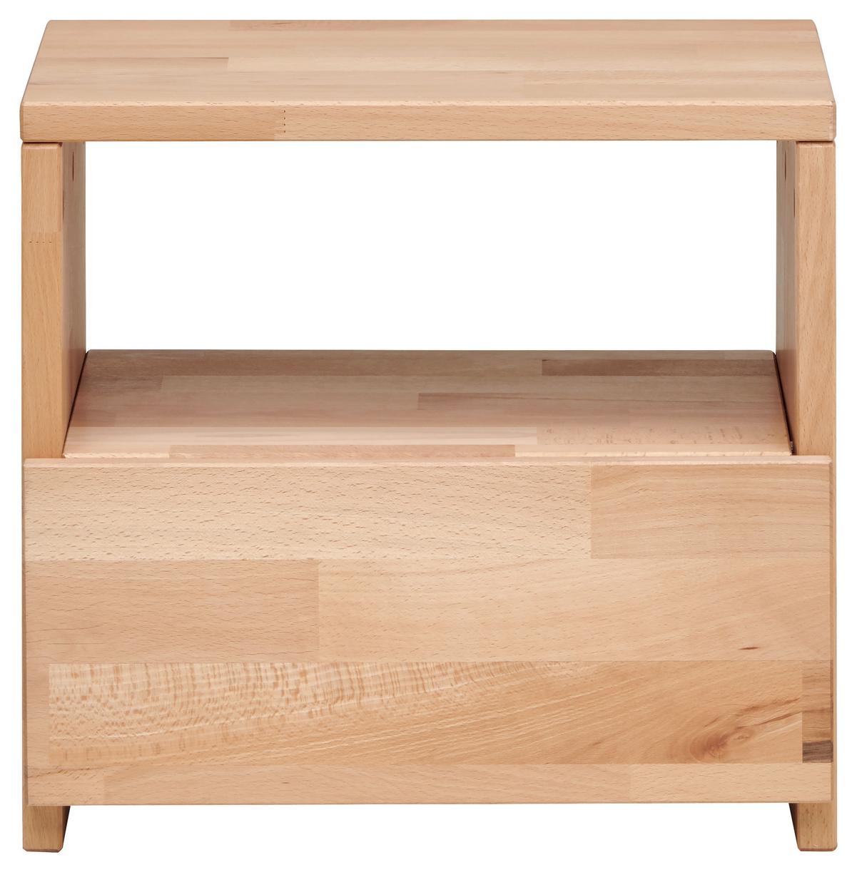 SZAFKA NOCNA PETER - buk twardzielowy, Natur, drewno (40/37/33cm) - MID.YOU