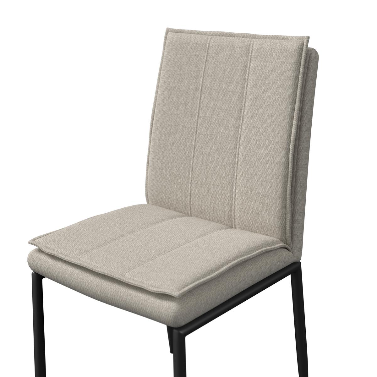 Jedilna Garnitura Abelia, Miza 160x90, 4x Stol - barve lesa evkaliptusa/črna, Moderno, kovina/tekstil - Bessagi Home