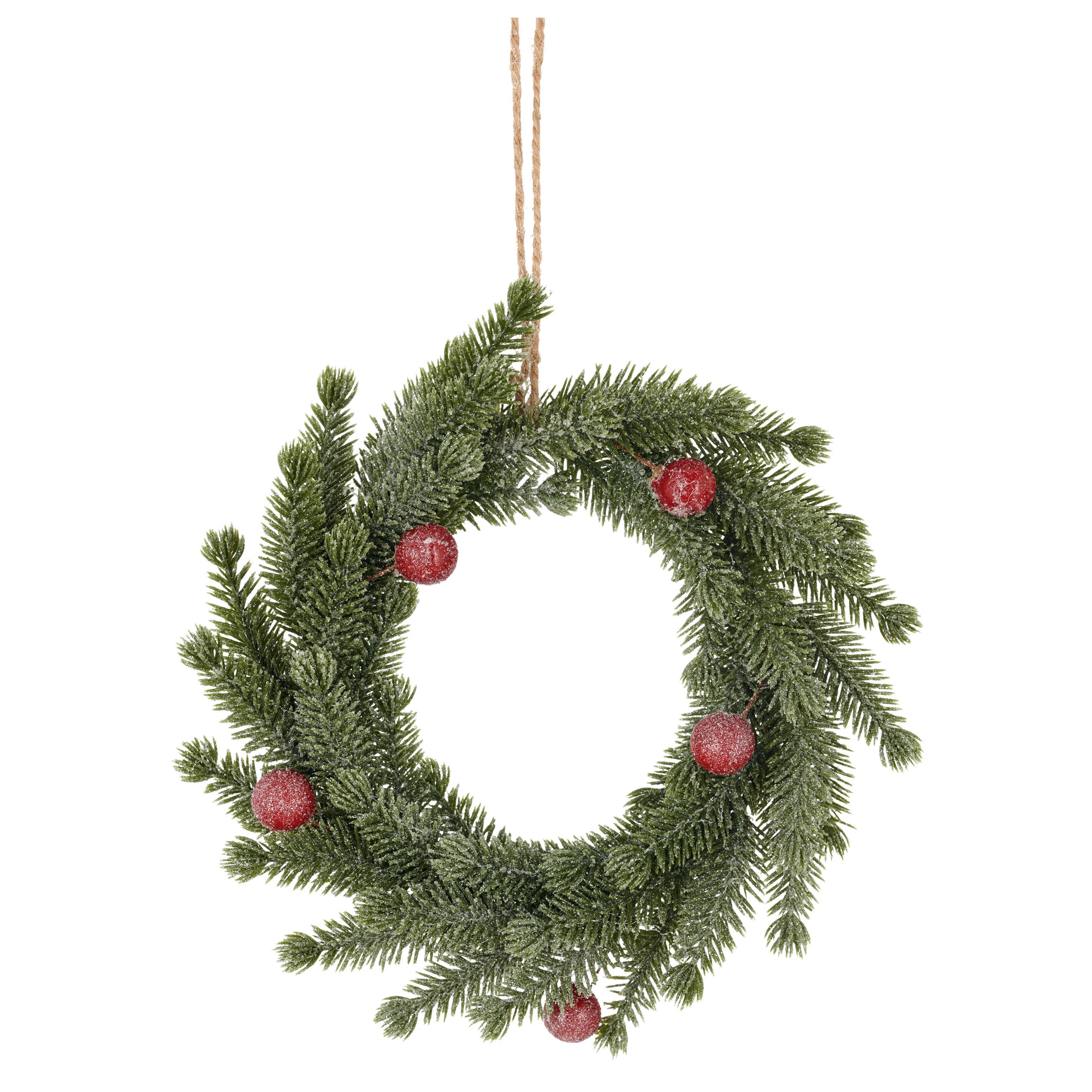 Umetna Rastlina Tannenkränzchen I - rdeča/zelena, Basics, umetna masa (17/17/4cm) - Mömax