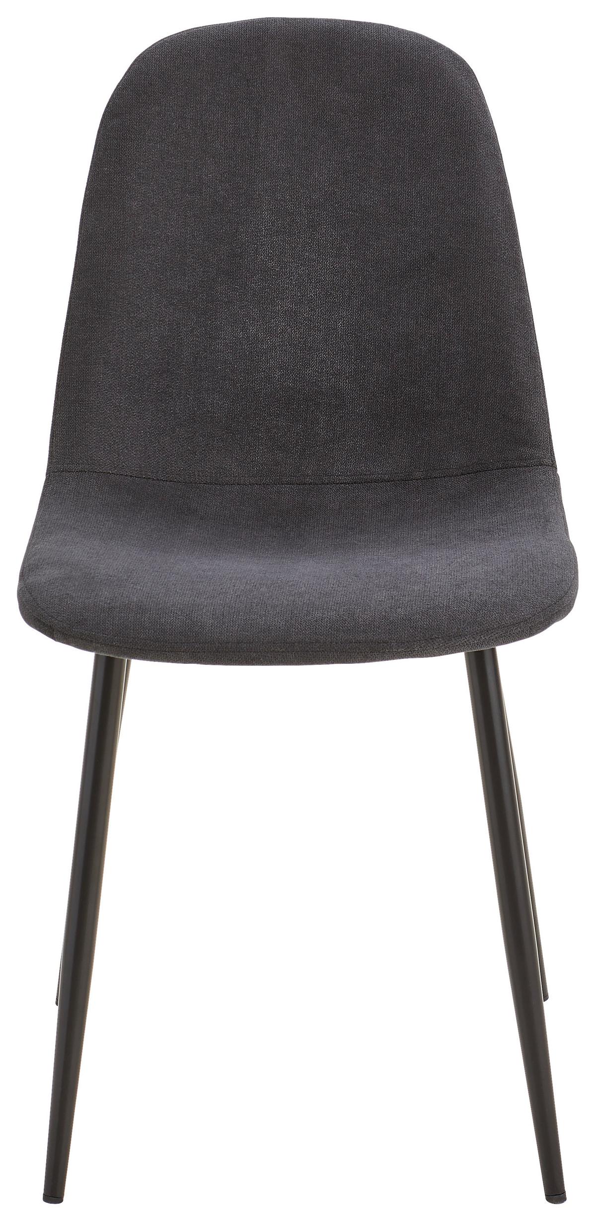 KRZESŁO LOLA - czarny, Basics, metal/tkanina (43/85/54cm) - P & B