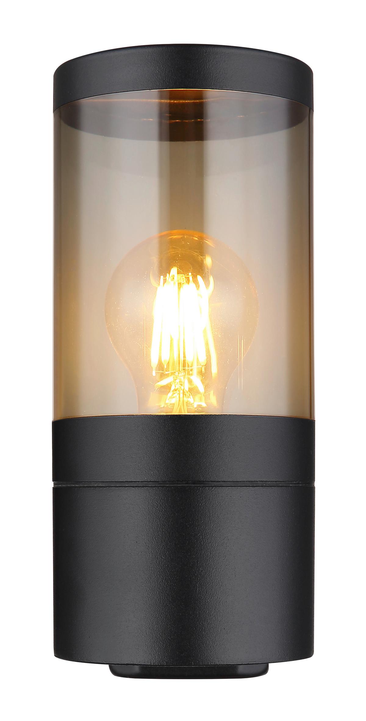 AUSSENWANDLEUCHTE 32014BS - Schwarz, Basics, Kunststoff/Metall (10,2/15,5/24cm) - Globo