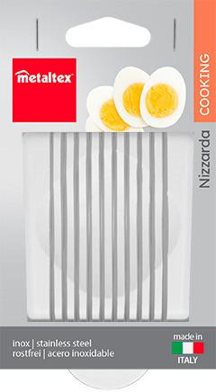 Tojásszeletelő Egg - fehér (9,5/16/28cm) - Metaltex