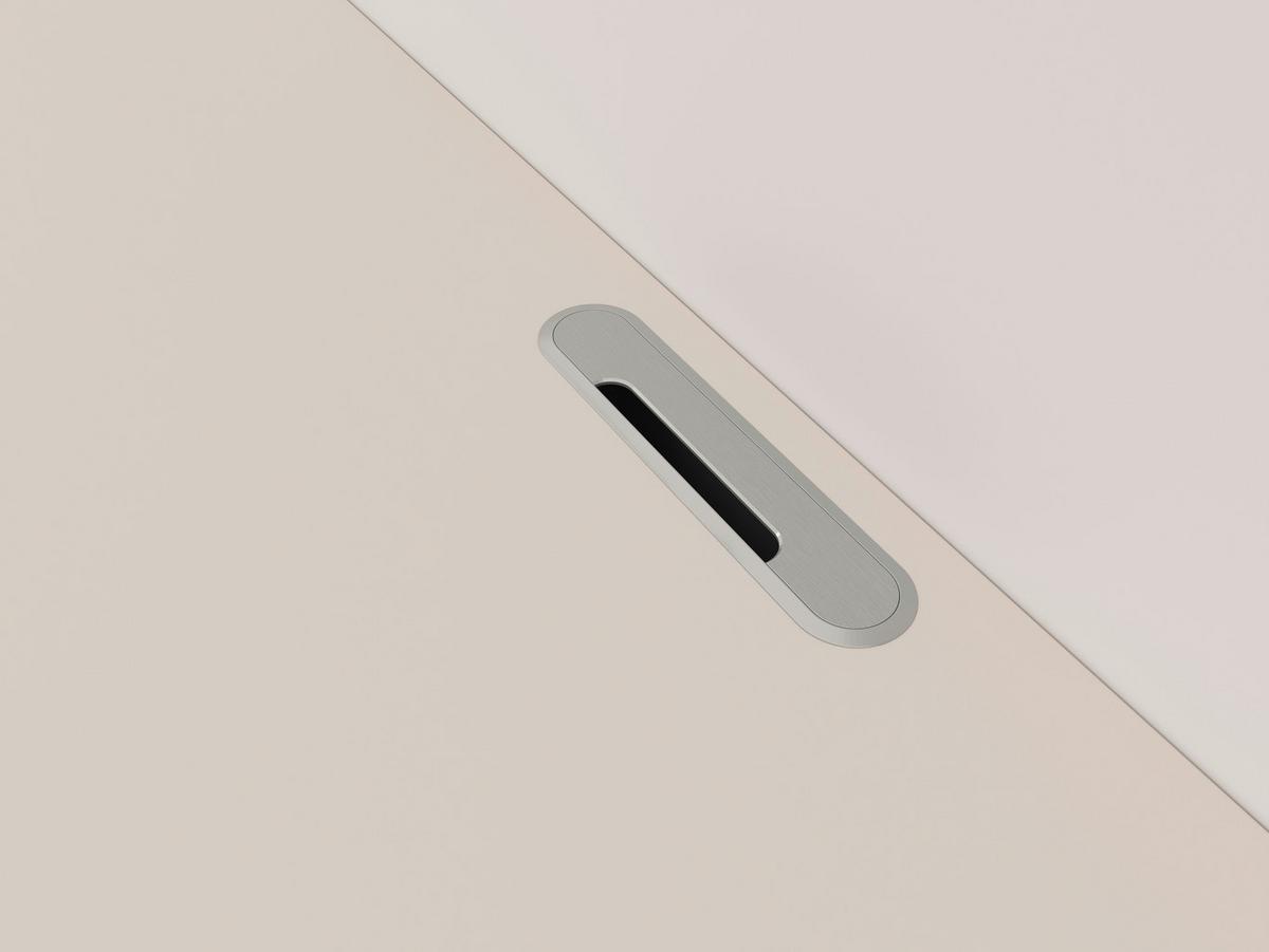KOMODA NISKA NEWNIQ - kaszmir, Design, materiał drewnopochodny (180/36,7/42cm) - Hom`in