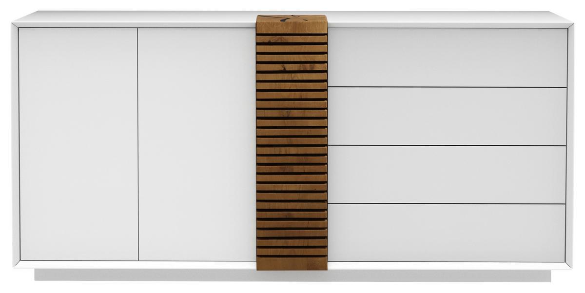 Sideboard Giovanni Weiß/Eichefarben - Eichefarben/Weiß, MODERN, Holz/Holzwerkstoff (170/85,5/40cm) - Premium Living