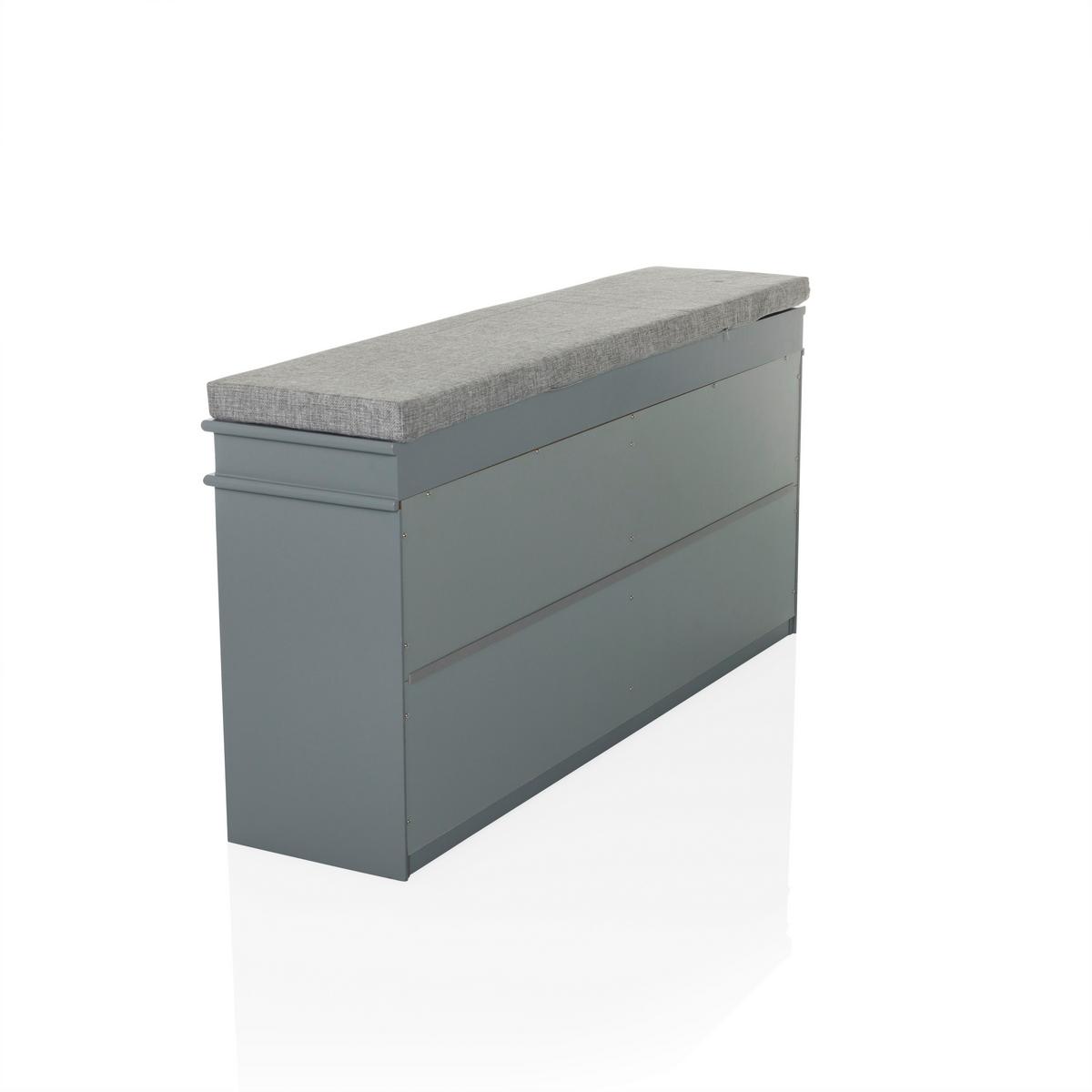 Omara Za Čevlje Estha 2, Siva - srebrne barve/siva, Moderno, kovina/leseni material (104/52/24cm) - MID.YOU