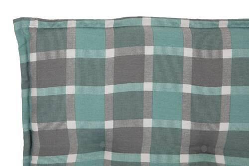 Relaxsesselauflage Büsum ca. 171x50 cm Grau/Türkis - Türkis/Grau, Design, Textil (171/50/6cm) - Gardenson