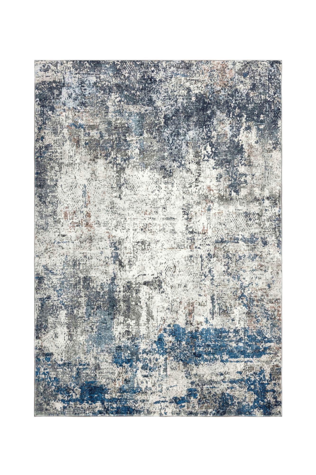 Flachwebeteppich Elegantica 328 Blau 160x230 - Blau, Basics, Textil (160/230cm) - Kayoom