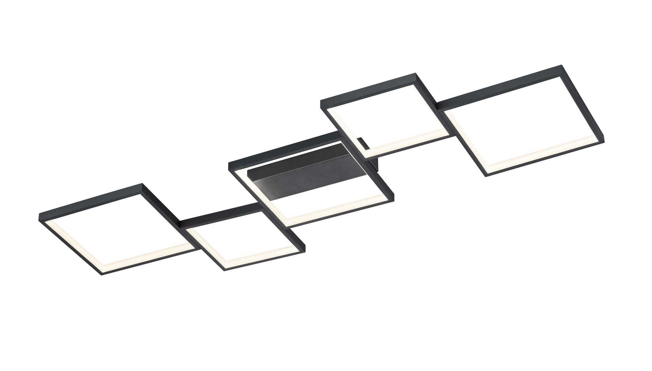 LAMPA SUFITOWA LED 627710532 SORRENTO - czarny/biały, Basics, tworzywo sztuczne/metal (120,5/6,0/48,5cm) - Trio Leuchten