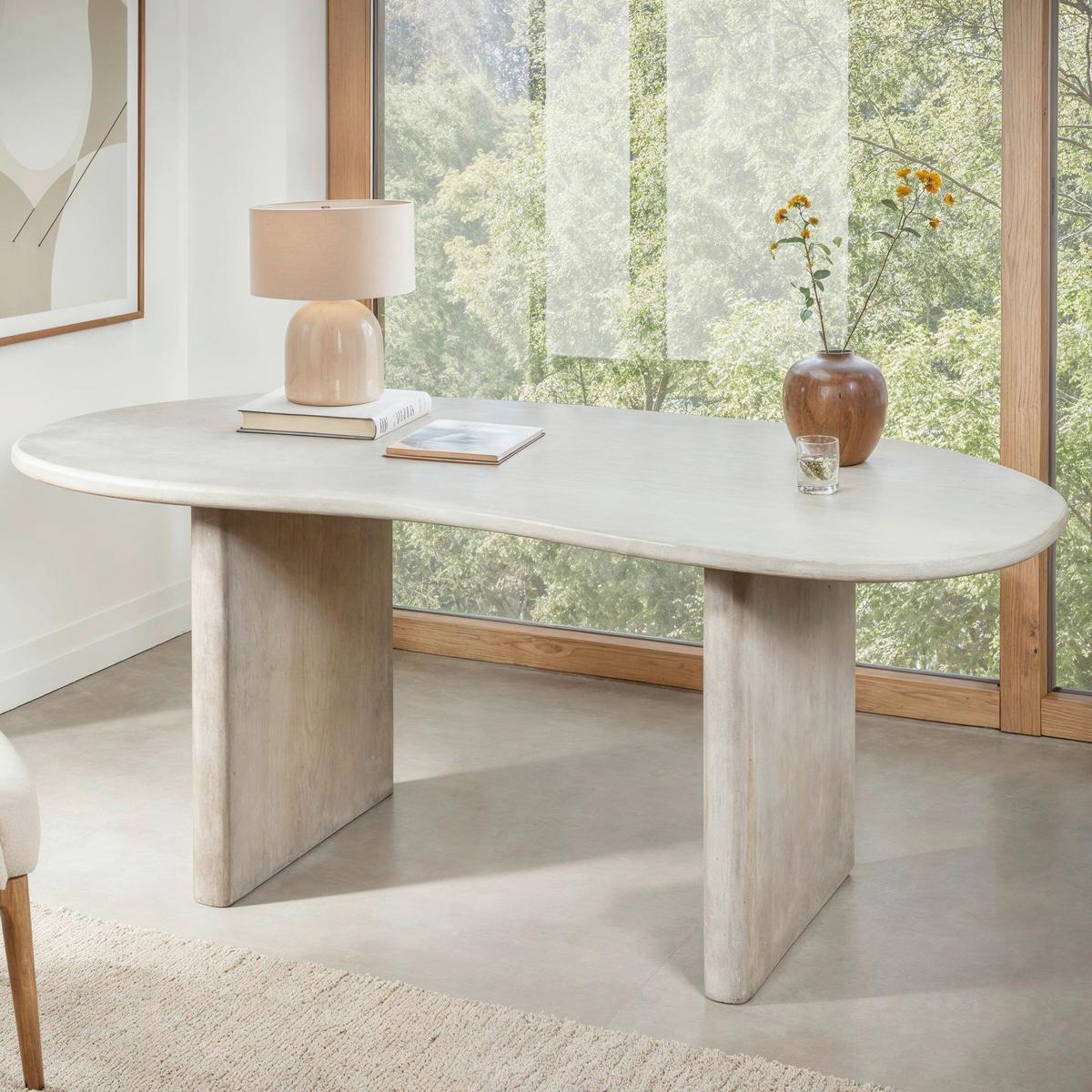 SCHREIBTISCH SCHREIBTISCH MANGO MASSIVHOLZ - Weiss, Design, Holz (180/90/75cm) - MID.YOU