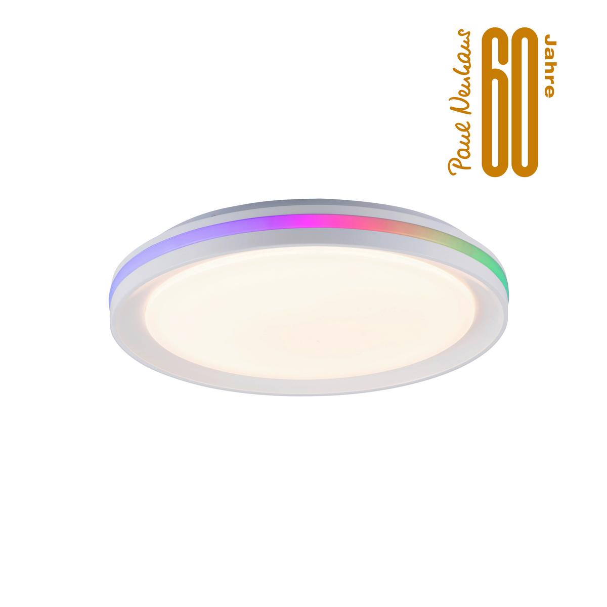 LAMPA SUFITOWA LED 15544-16 RIBBON - biały, Konventionell, tworzywo sztuczne/metal (40/6,5cm)