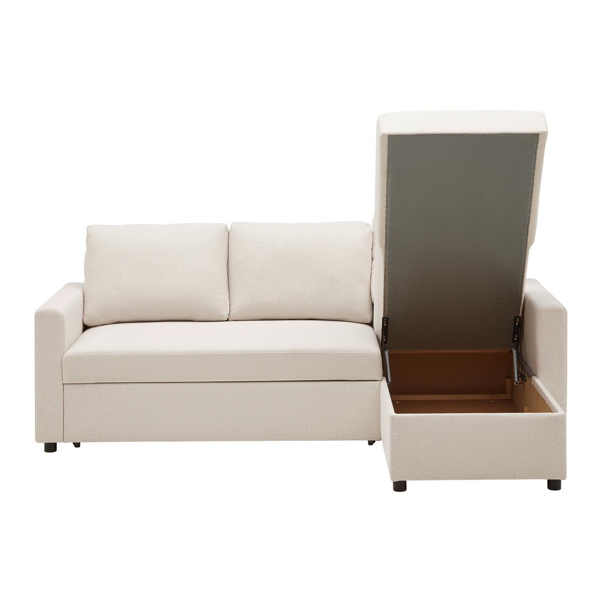 Wohnlandschaft Victoria Beige - Beige/Schwarz, MODERN, Holz/Holzwerkstoff (215/82/145cm) - Based