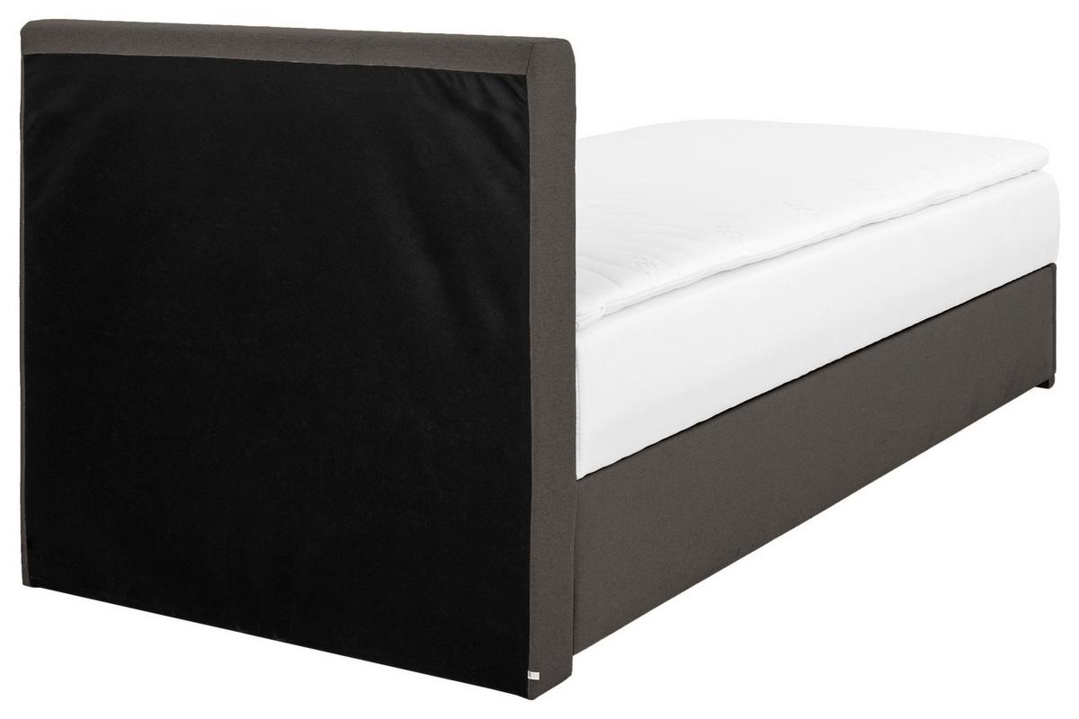 Tapecirani Krevet Cosi - boje kroma/antracit, Konvencionalno, drvo/metal (100/200cm)