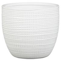 Kaspó Átm.: Kb. 14cm - fehér, kerámia (14cm)