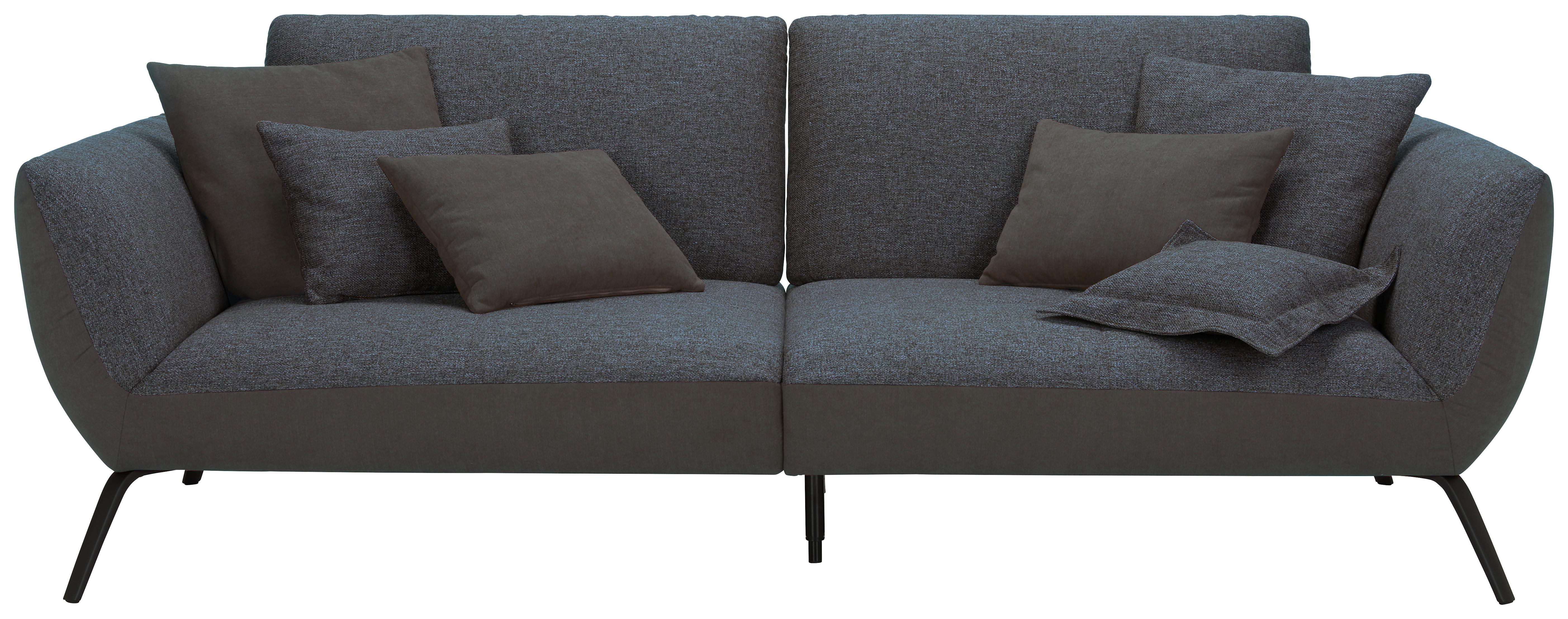 Bigsofa Trendy Anthrazit - Anthrazit/Schwarz, MODERN, Holzwerkstoff (260/93/124cm) - Premium Living
