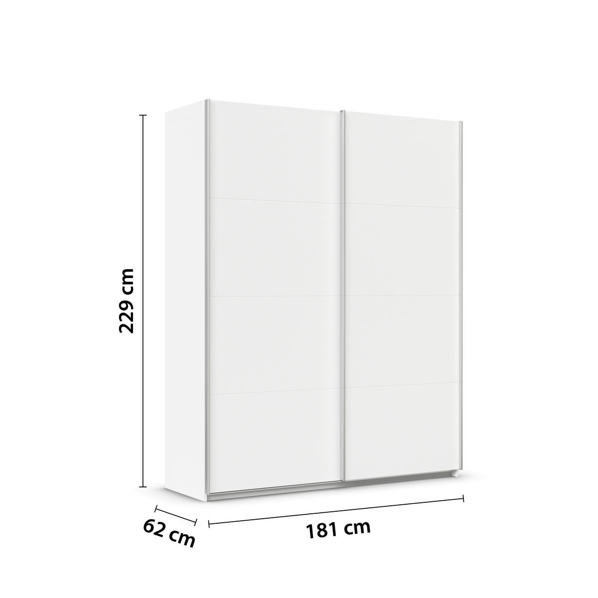 DULAP USI CULISANTE FELDKIRCH - alb, Modern, material pe bază de lemn (181/229/62cm)