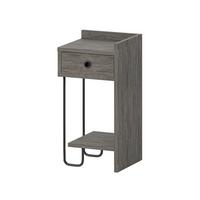 Nachtkästchen Sirius ca. 32x30x61 cm Dunkelbraun - Dunkelbraun, Design, Holzwerkstoff/Metall (32/30/61cm) - Livetastic