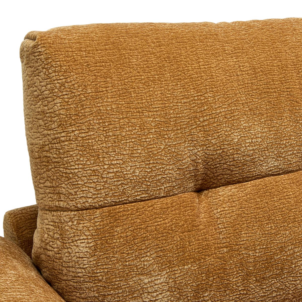 Bigsofa Vivo Goldfarben - Goldfarben/Schwarz, MODERN, Kunststoff/Textil (272/63/137cm) - Premium Living
