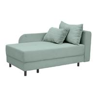 Liege Nova Salbeigrün - Salbeigrün/Schwarz, MODERN, Holz/Textil (145/62/85cm) - Mömax