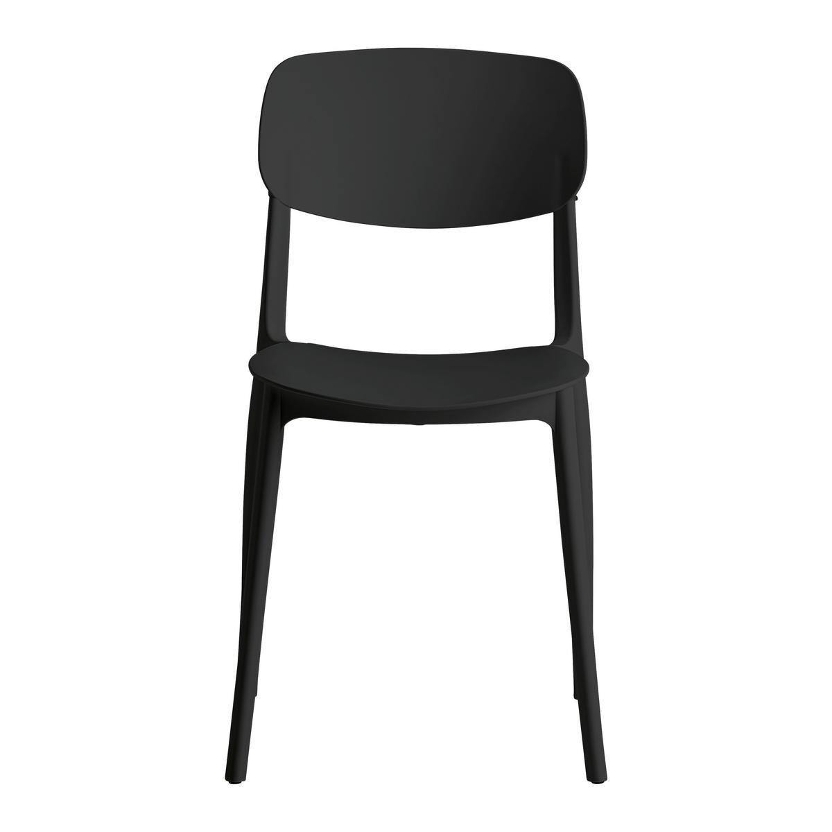 Stuhl Jiri Schwarz - Schwarz, MODERN, Kunststoff (44/78/49cm) - Based