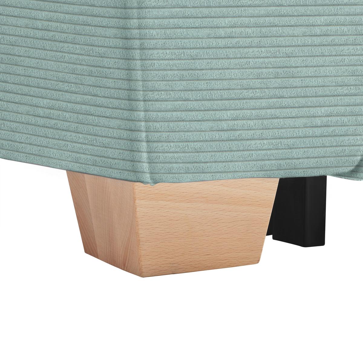 Wohnlandschaft Angelo Salbeigrün - Salbeigrün, MODERN, Holz/Holzwerkstoff (255/92/185cm) - Mömax