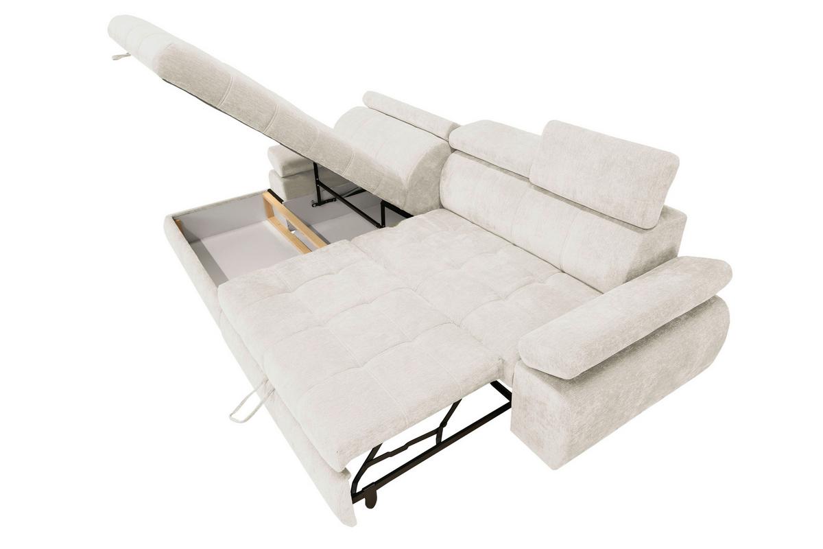 Kutna Garnitura Vegas - bež/crna, Design, drvo/tekstil (173/294cm) - Modern Living