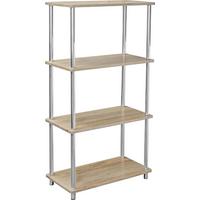 Regal Timilli 2, Barva Hrasta - barve kroma/barve hrasta, Moderno, kovina/leseni material (60/110/30cm)
