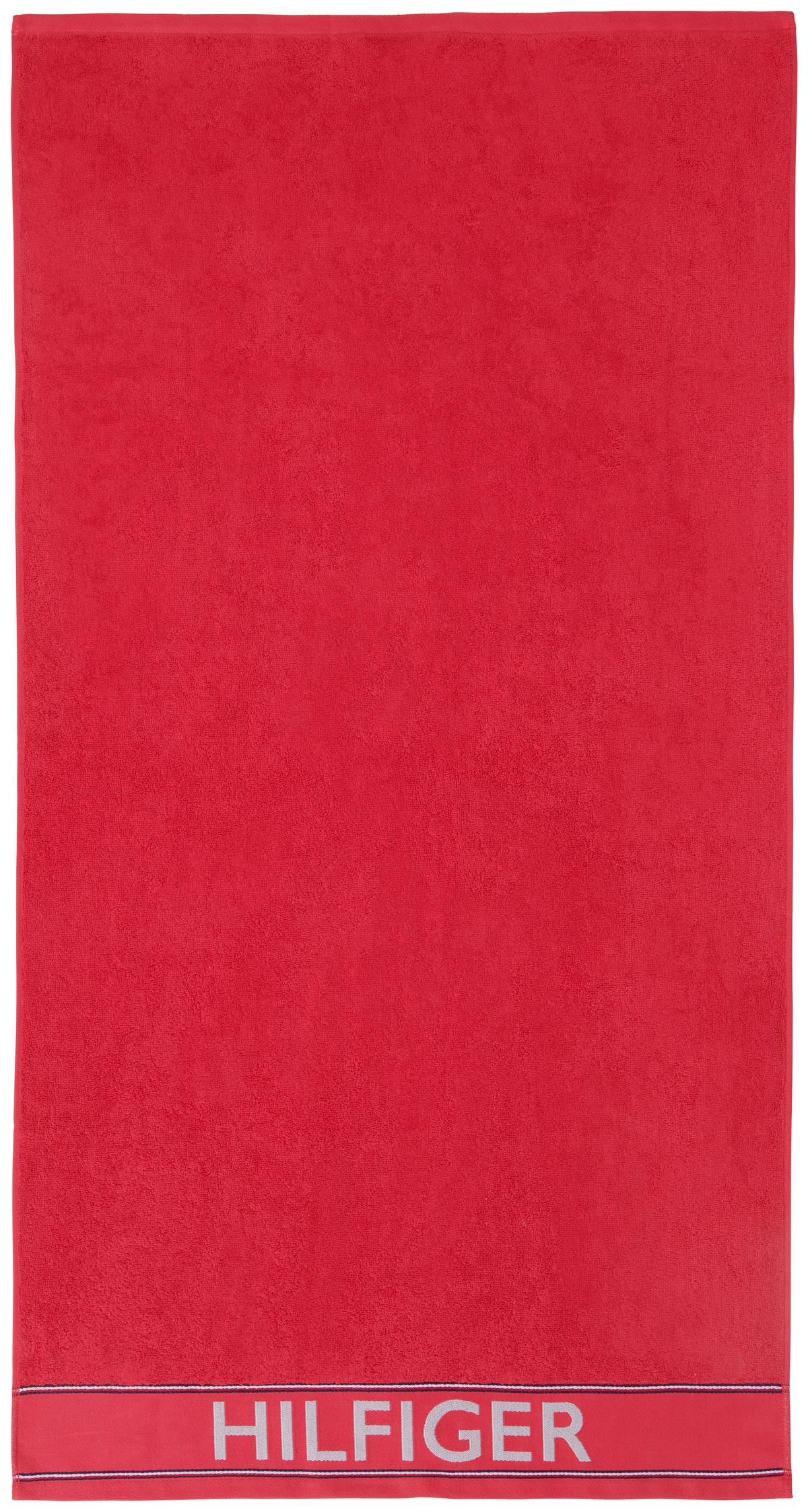 ZESTAW RĘCZNIKÓW FROTTE DEGREE RED - czerwony, Basics, tkanina - Tommy Hilfiger