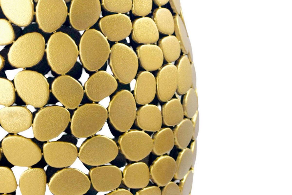 BEISTELLTISCH WL7.368 - Goldfarben, Design, Metall (40/46/40cm) - Livetastic