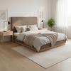 STOPPAD SÄNG JOSEF - svart/mörkbrun, Modern, metall/trä (180/200cm) - Bessagi Home