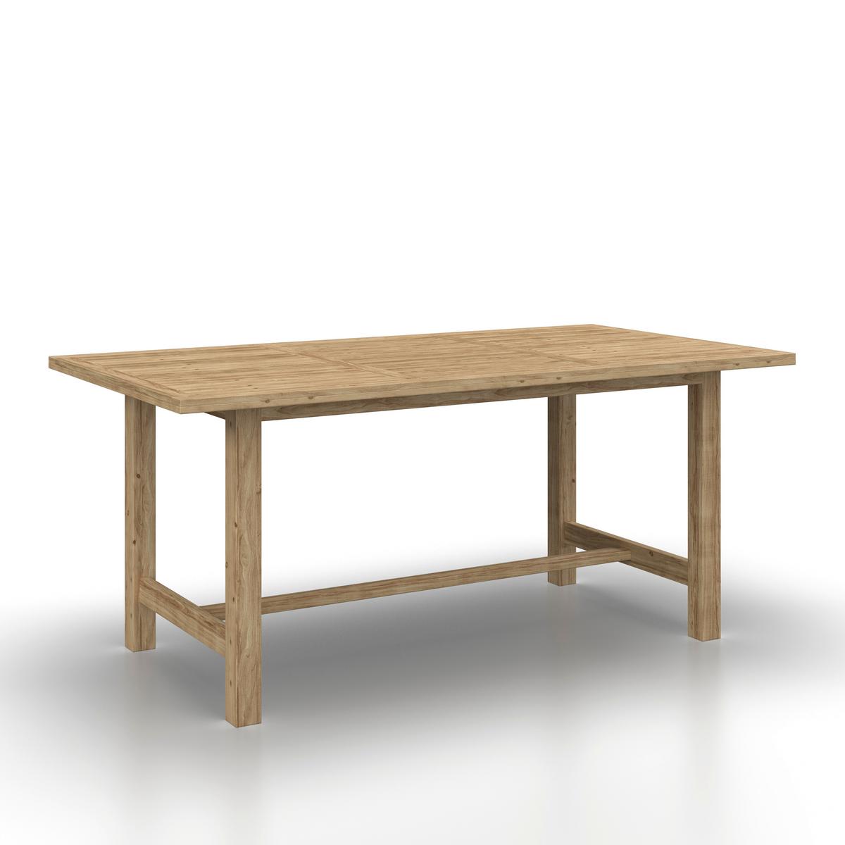 Gartengarnitur Simone Hellgrau Holz/Kunststoff/Outdoorstoff - Hellgrau/Akaziefarben, MODERN, Holz/Kunststoff - Bessagi Garden