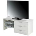 Mizica Za Hi-fi Naprave Merlin Ii - aluminij/bela, Moderno, kovina/leseni material (118,4/47/39,6cm) - Mömax modern living Mizica Za Hi-fi Naprave Merlin Ii - aluminij/bela, Moderno, kovina/leseni material (118,4/47/39,6cm) - Mömax modern living