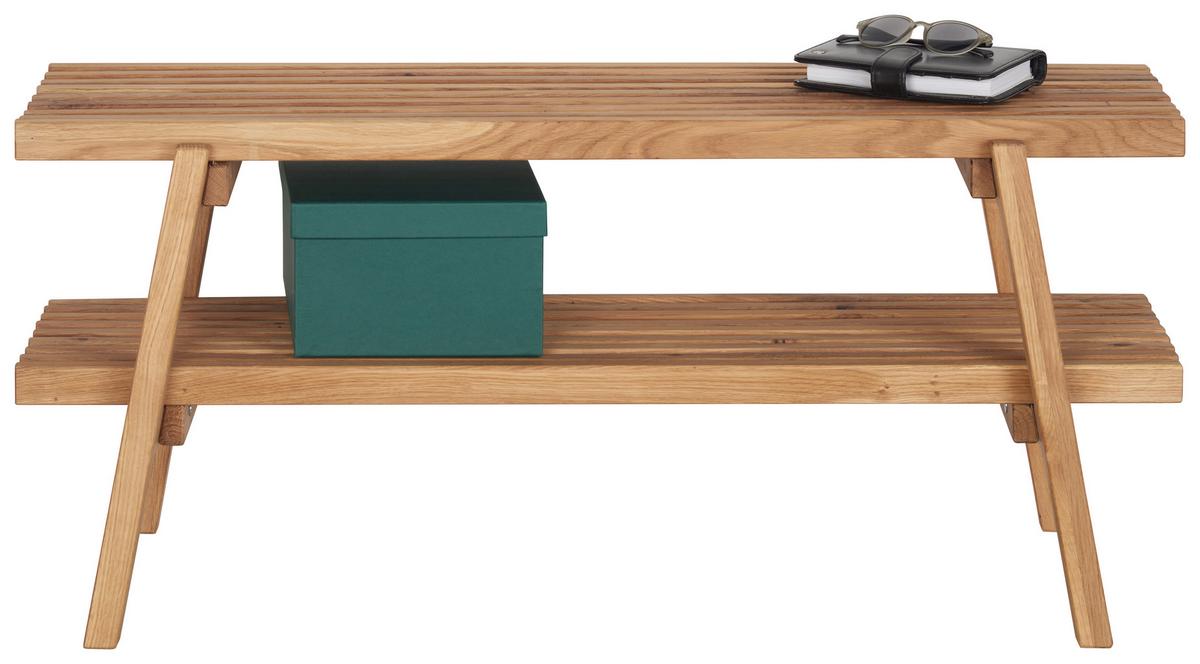 SIEDZISKO DO PRZEDPOKOJU STUDIOLINE - kolor dębowy, Natur, drewno (100/45/40cm) - Linea Natura