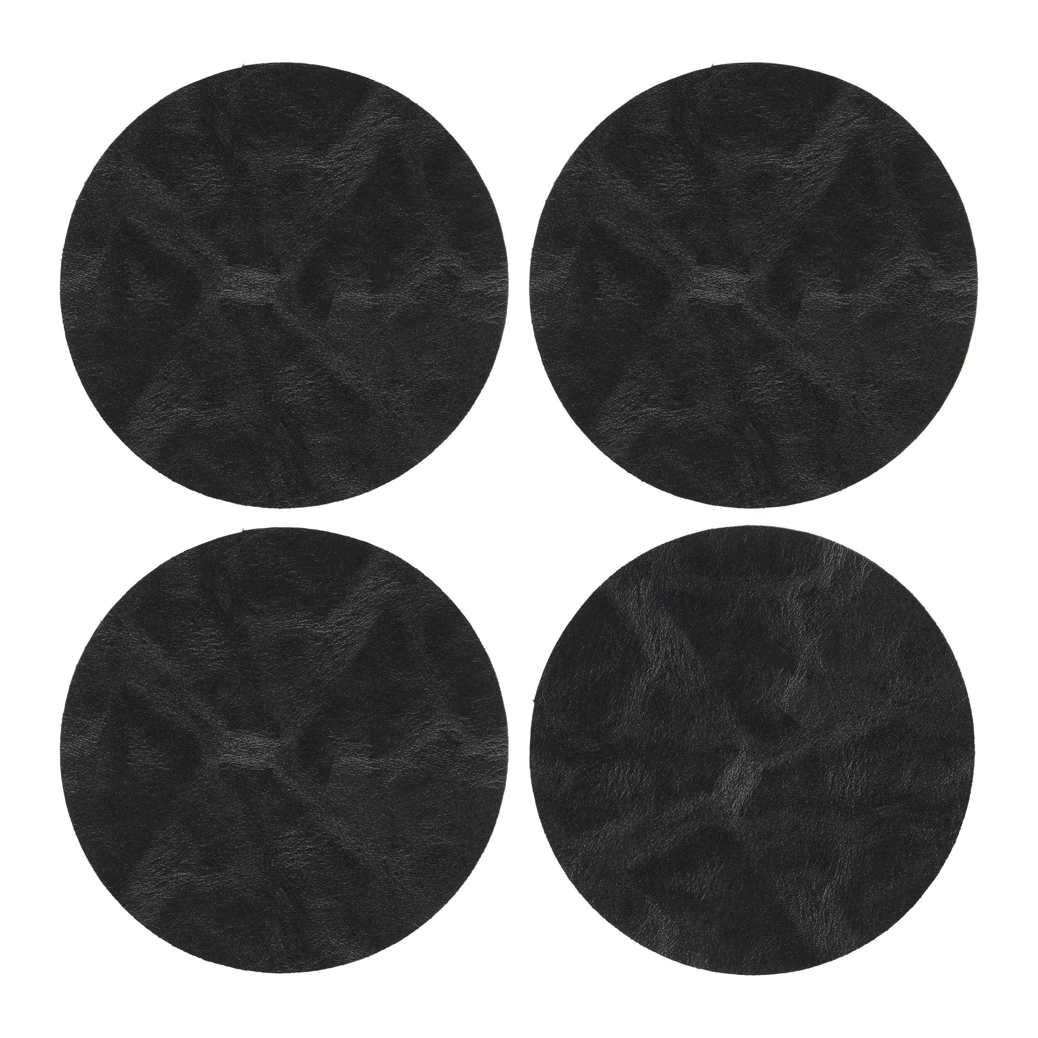 UNDERLÄGG SET LEVI - svart, Modern, plast (10cm) - Gourmesto