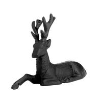 Dekohirsch Baligian Schwarz matt - Schwarz, LIFESTYLE, Metall (21,5/6/14,5cm)
