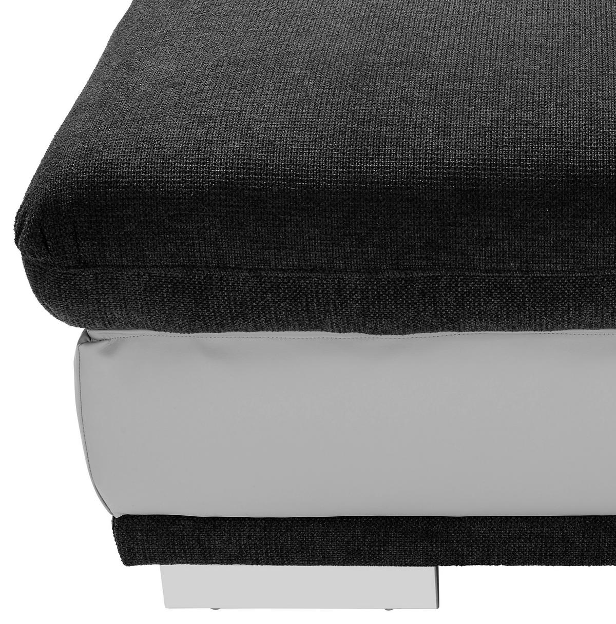 Tabure Seaside, Siva - barve kroma/siva, Konvencionalno, kovina/tekstil (97/47/67cm) - Premium Living