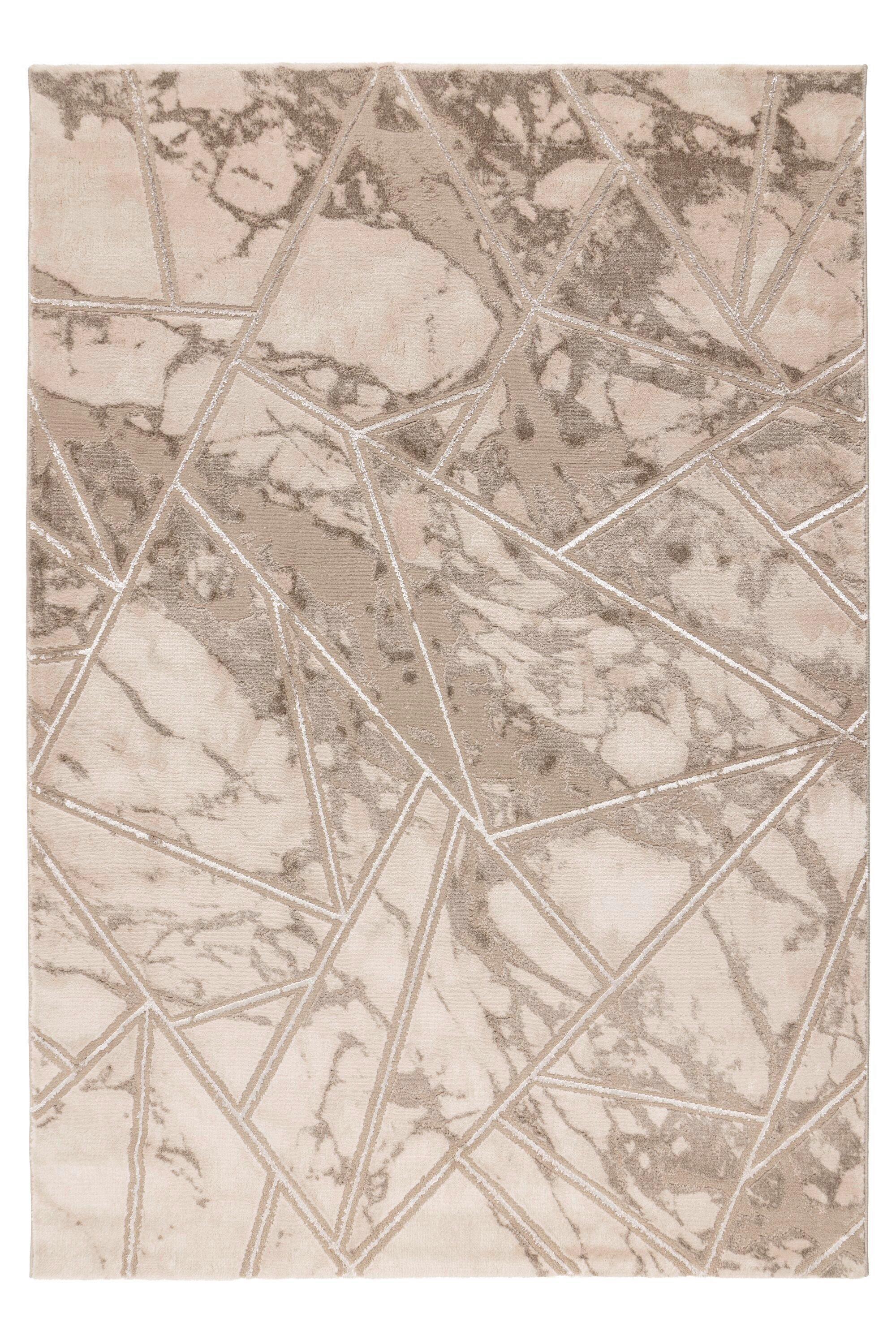 Flachwebeteppich Mineral 225 Beige 160x230 - Beige, Basics, Textil (160/230cm) - Kayoom