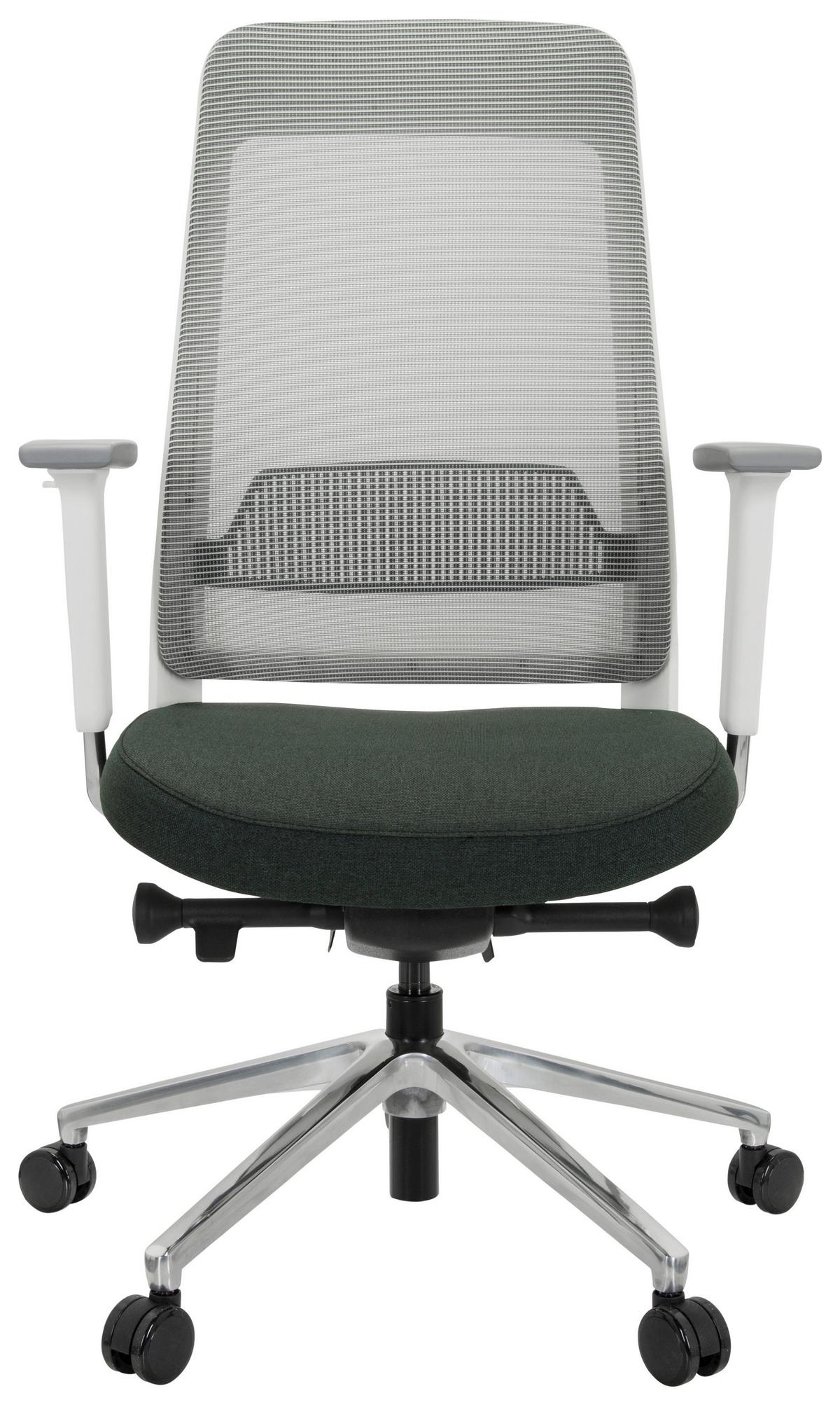 Pisarniški Stol Chiaro T2 White, Črna, Siva - siva/črna, Moderno, kovina/umetna masa (67/118/63cm) - MID.YOU