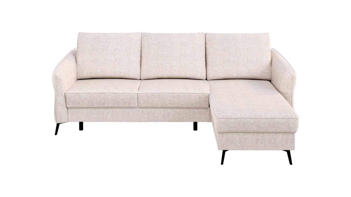 Sarokkanapé Ágyfunkcióval Viva - bézs, Konventionell, faalapú anyag/textil (247/88-109/167cm) - Premium Living