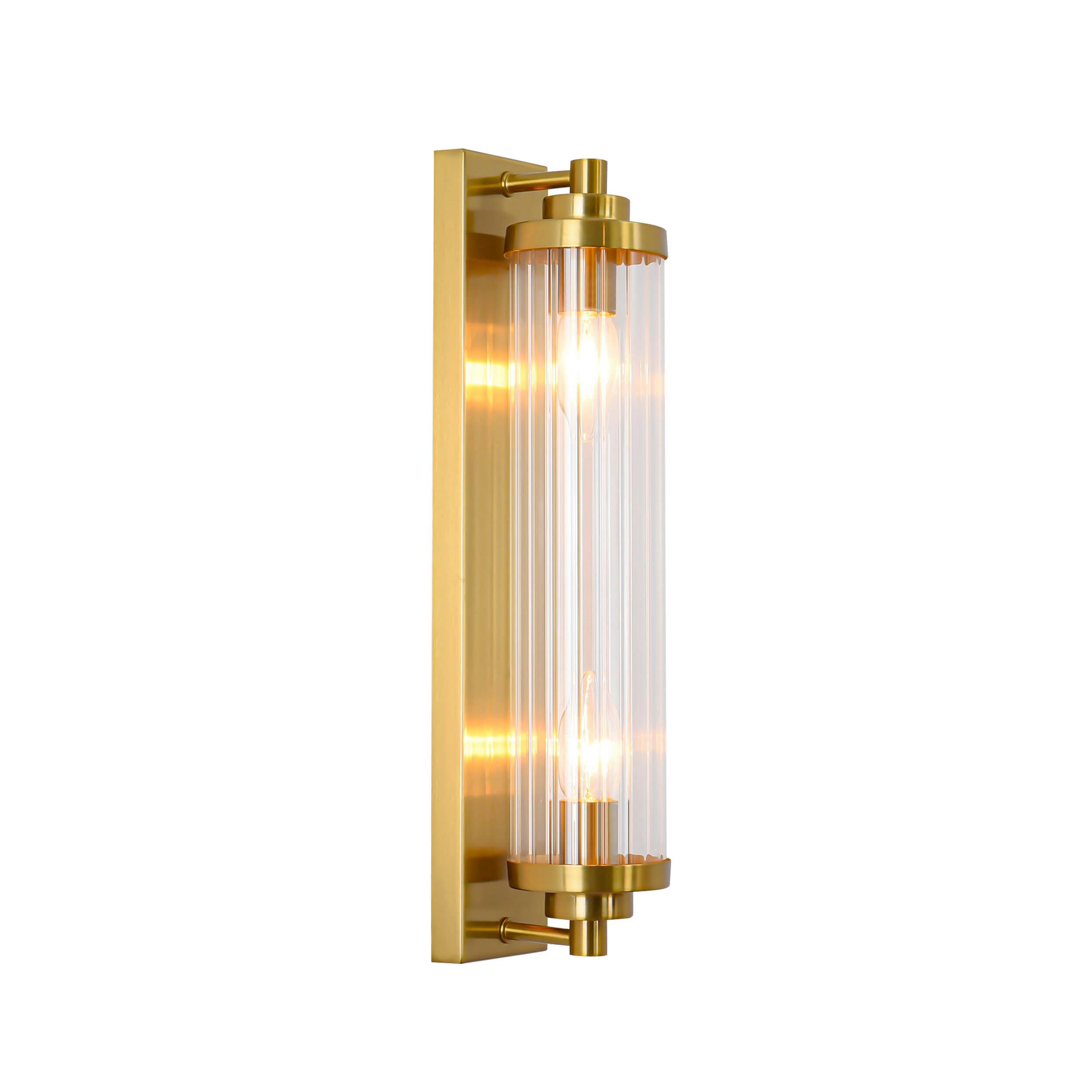 Wandleuchte Lp-296071w Go Lorenzo - Bernsteinfarben, Konventionell, Glas (42/10/8cm)