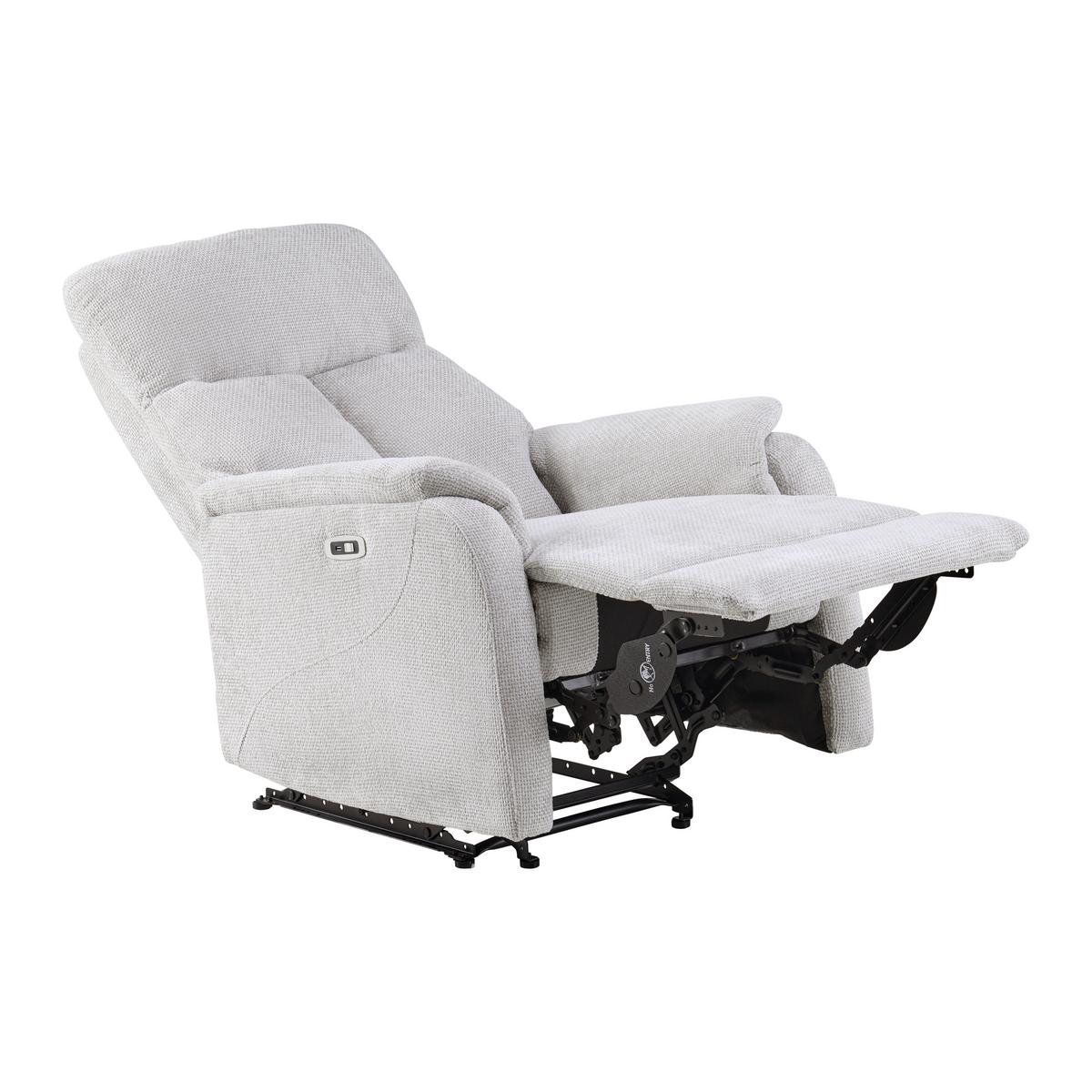 Relaxsessel Johnsy Hellgrau - Hellgrau/Schwarz, MODERN, Textil/Metall (75/106/91cm) - Mömax