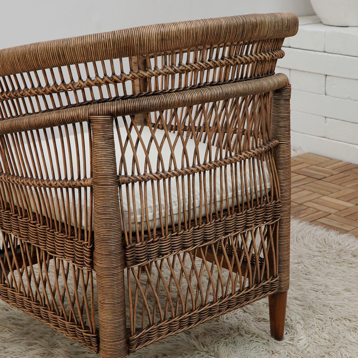 RATTANSESSEL INDAH -STUDIO- - Naturfarben, Lifestyle, Holz (80/87/70cm) - Premium Living