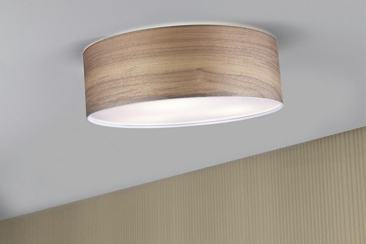 Deckenleuchte Liska in Dunkelbraun max. 3x 20 Watt - Dunkelbraun, Basics, Holz/Metall (45/15cm) - Paulmann