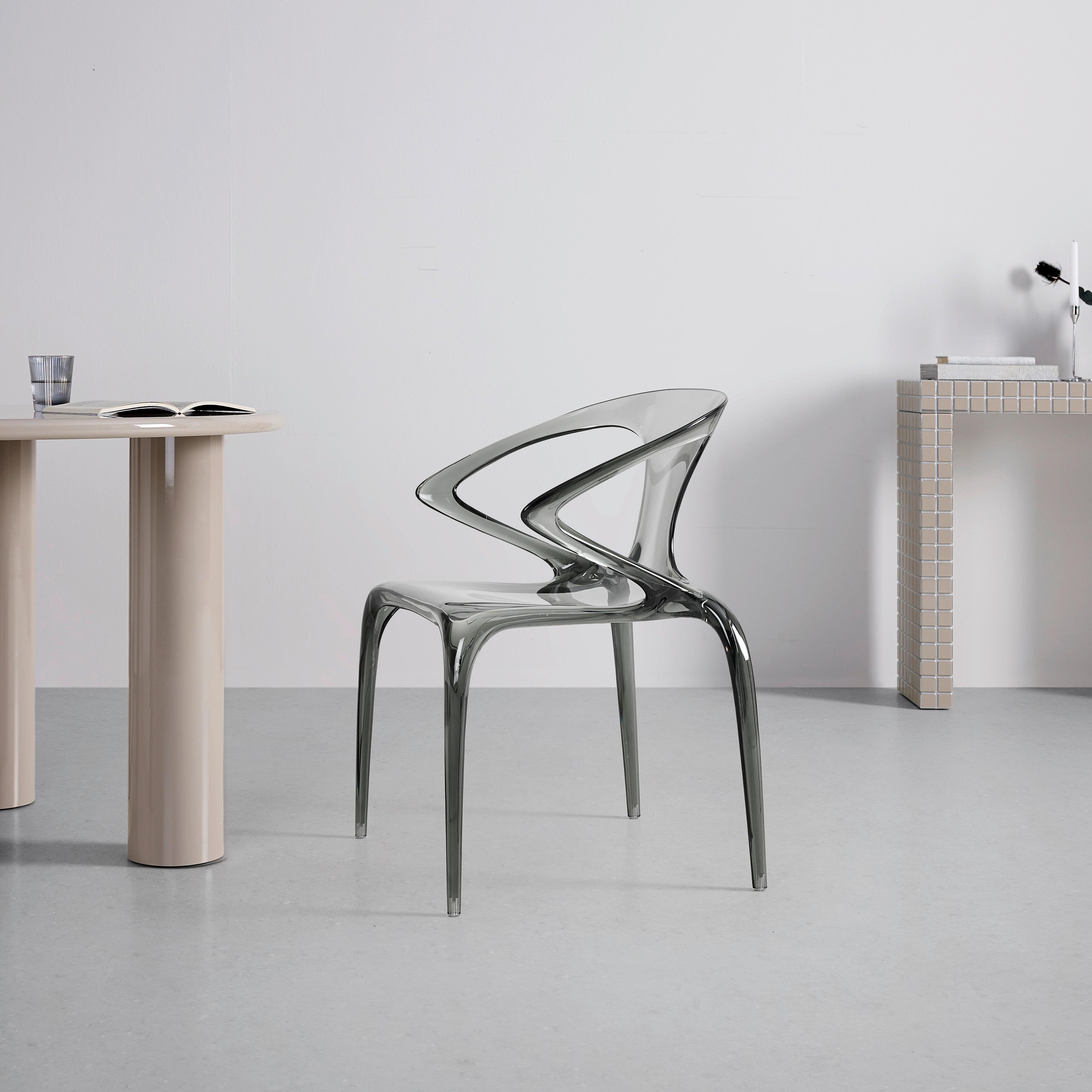 DESIGNFÅTÖLJ LIAS -TREND- - grå, Modern, plast (59/80/55cm) - Premium Living